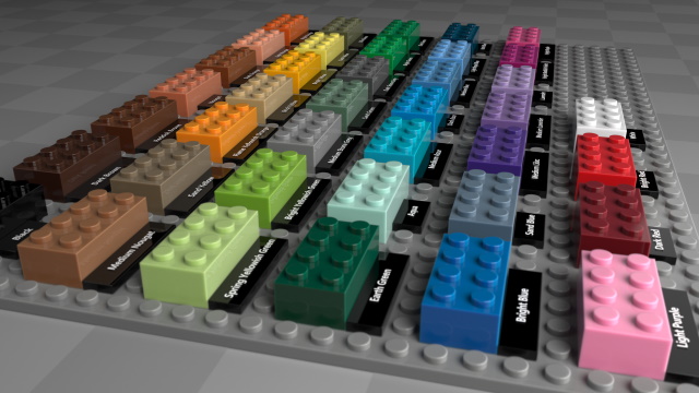 LEGO Color Timeline